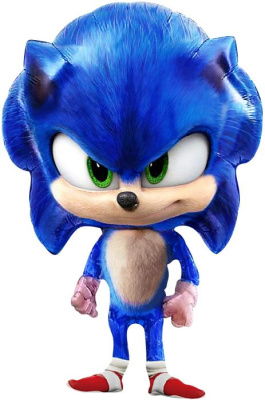 Шар фольга Фигура Ежик Аниме синий (FL)