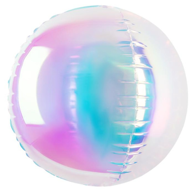 Шар фольга без рисунка Сфера 32" Хамелеон зеркальный 3D 