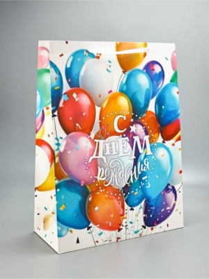 Пакет ламинат С ДР шары XXL 46*20*61 см 1 шт