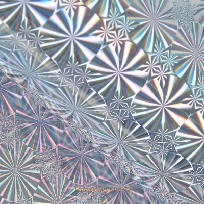 Пленка голографическая Серебро рисунок микс 70*100 см 1 шт 