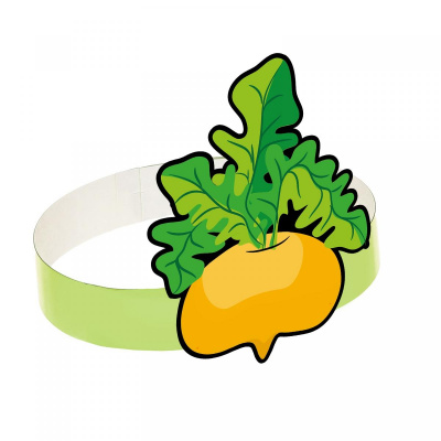 Маска - ободок картон Репка 1 шт Маска - ободок картон Репка 1 шт