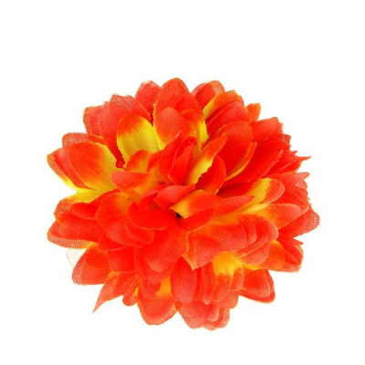 Зажим Георгин оранжевый 1 шт