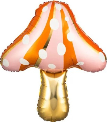 К Шар фольга Фигура Гриб Мухомор цвет микс