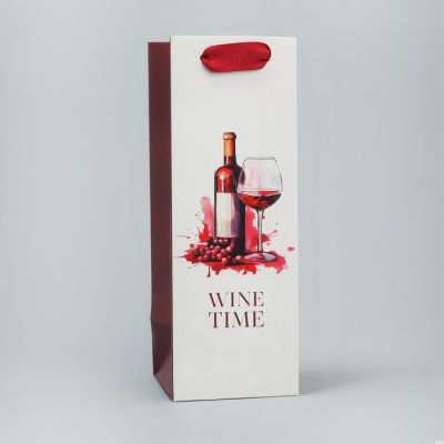 Пакет под бутылку Wine time 9*25*8,9 см 1 шт