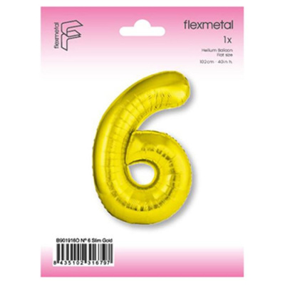 Шар Цифра 6/9 золото Слим 100 см (FM) Шар Цифра 6/9 золото Слим 100 см (FM)