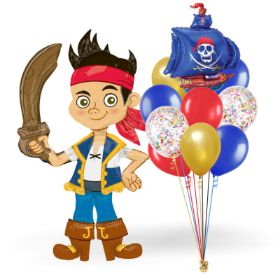 Сет из воздушных шаров Пират Джейк 11 шт