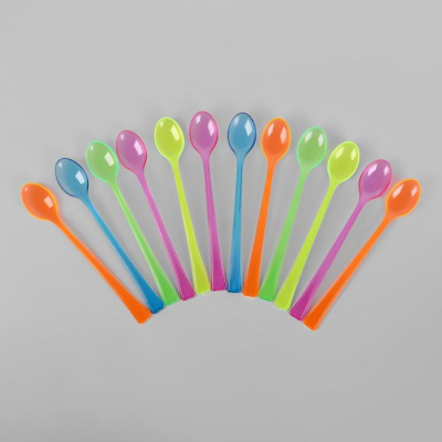 Ложки пластиковые микс 15 см 12 шт  Ложки пластиковые микс 15 см 12 шт