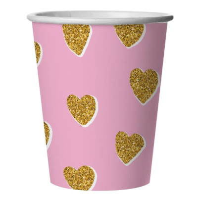 Стакан ВВ Сердечки розовый 250 мл 6 шт Стакан ВВ Сердечки розовый 250 мл 6 шт