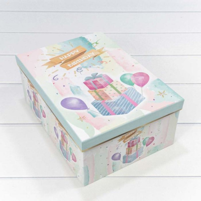 Коробка прямоуг С ДР Подарки №1 26,5*18*10,5 см 1 шт Коробка прямоуг С ДР Подарки №1 26,5*18*10,5 см 1 шт