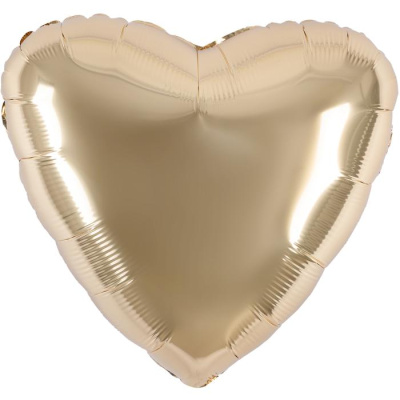 Шар фольга без рисунка Сердце 36" Шампань (Ag)