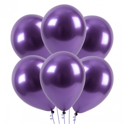 Букет Шары Хром фиолетовые 35 см 1 шт