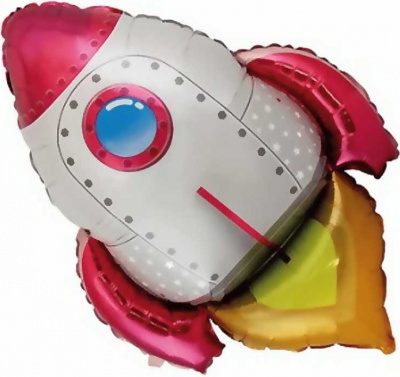 Шар фольга Фигура Ракета красная (FM)G36