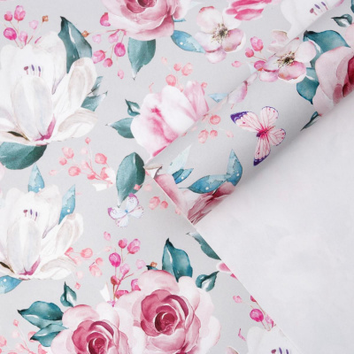 Бумага глянцевая Цветочная симфония 70*100 см 1 шт