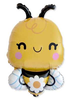 Шар фольга Фигура Пчелка с цветком (FM)G36