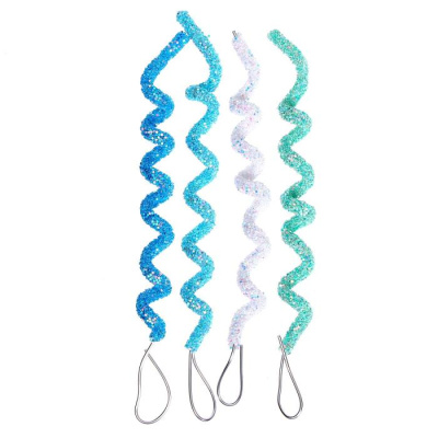 Набор для украшения торта Спирльки голубые 4 шт Набор для украшения торта Спирльки голубые 4 шт