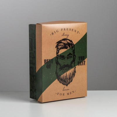 Коробка складная Крутой мужик 21*15*7 см 1 шт