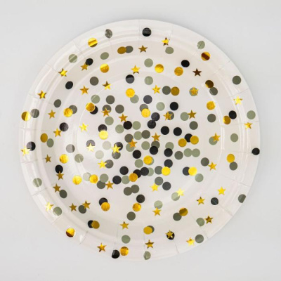 Тарелка Конфетти бум. 18 см 6 шт Тарелка Конфетти бум. 18 см 6 шт