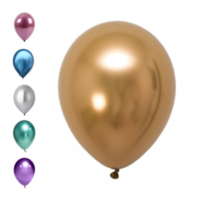 Шар 35 см Хром в ассортименте 1 шт