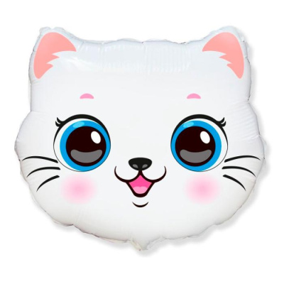 Шар фольга Фигура Голова Кошечки (FM)G18