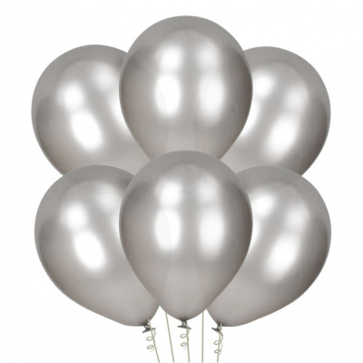 Букет Шары Хром серебряные 35 см 1 шт Букет Шары Хром серебряные 35 см 1 шт