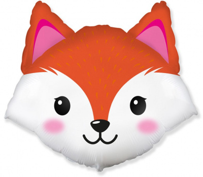 Шар фольга Фигура Голова Лиса милая (FM)G36 Шар фольга Фигура Голова Лиса милая (FM)G36