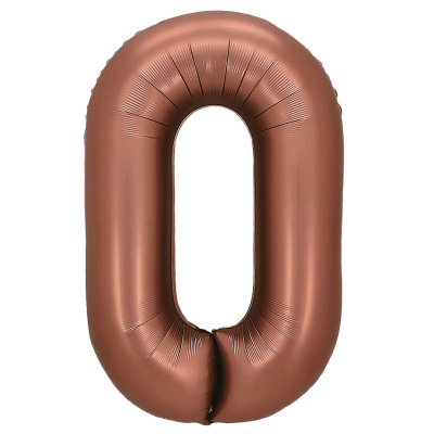 Шар Цифра 0 шоколад 81 см