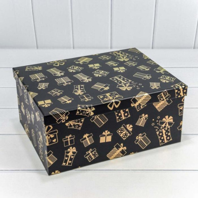 Коробка прямоуг Подарки №1 16,8*10,8*6,5 см 1 шт Коробка прямоуг Подарки №1 16,8*10,8*6,5 см 1 шт