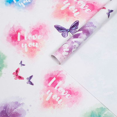 Бумага глянцевая Нежность 70*100 см 1 шт